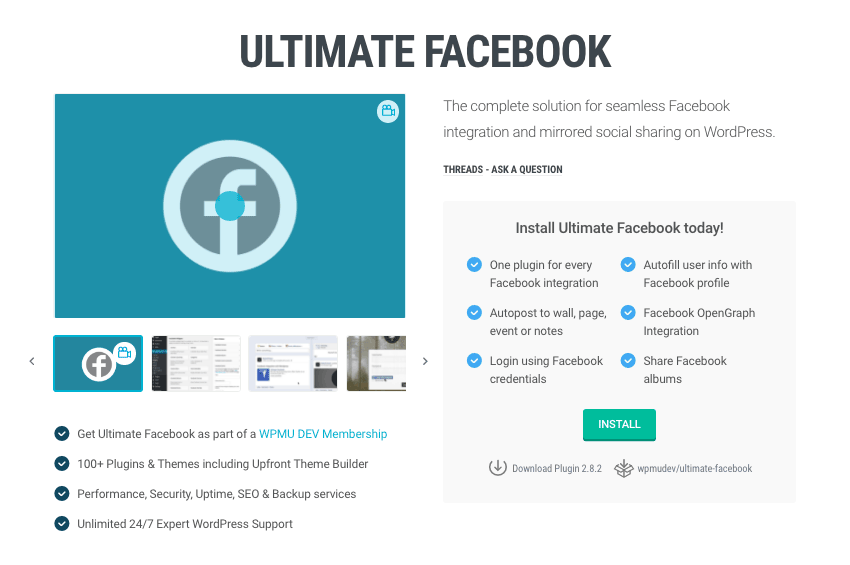 Our Ultimate Facebook plugin provides an easy way for you to add Open Graph tags to your WordPress website.