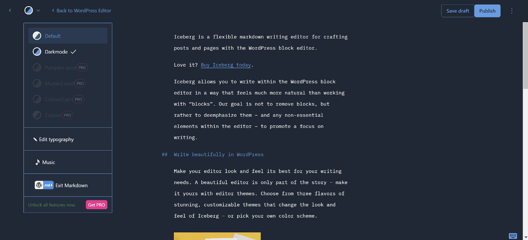 Dark Mode Plugin Repurposed and Renamed to WP Markdown Editor, Change ...