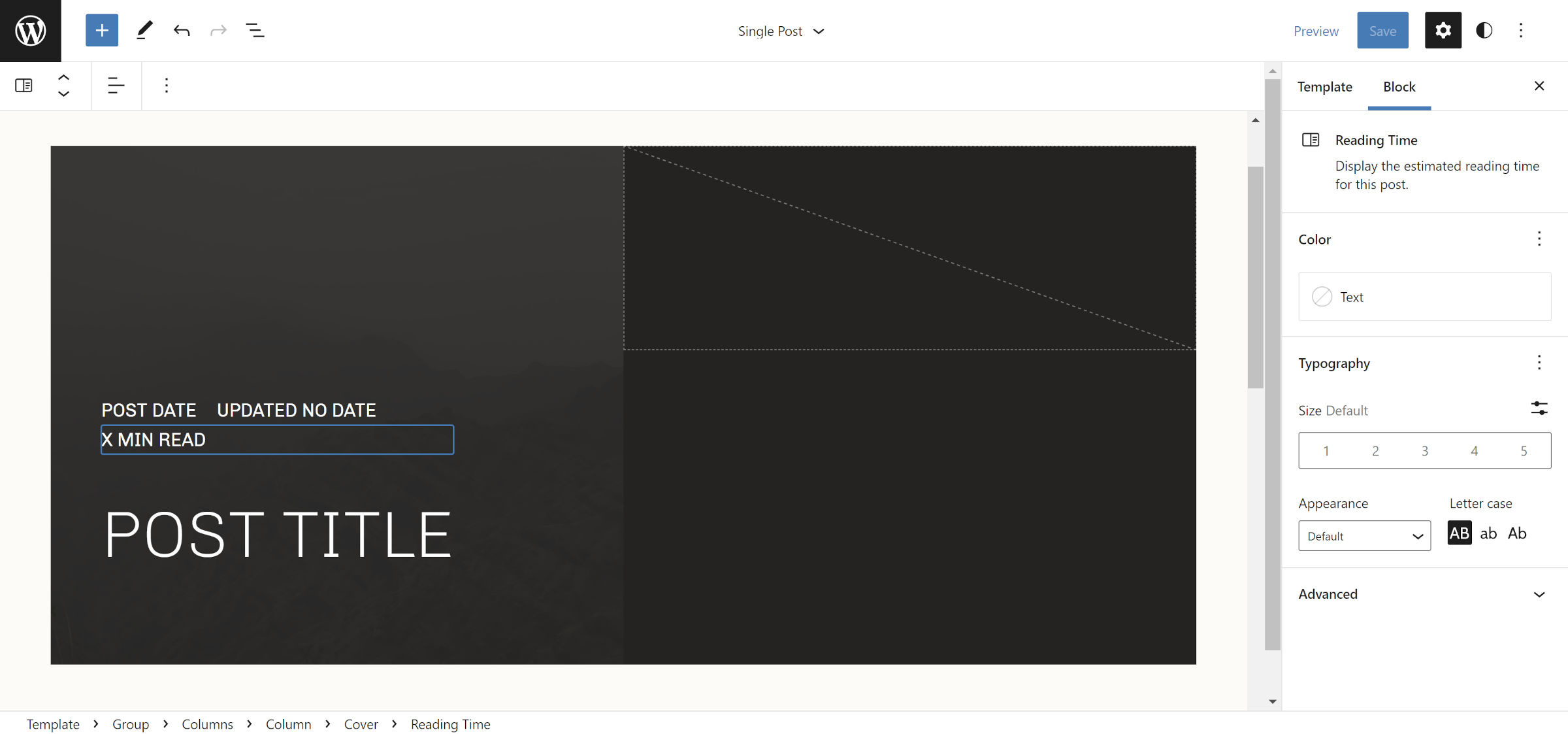 Read Time Blog Design Displaying Post Modified and Reading Times via WordPress Blocks ...